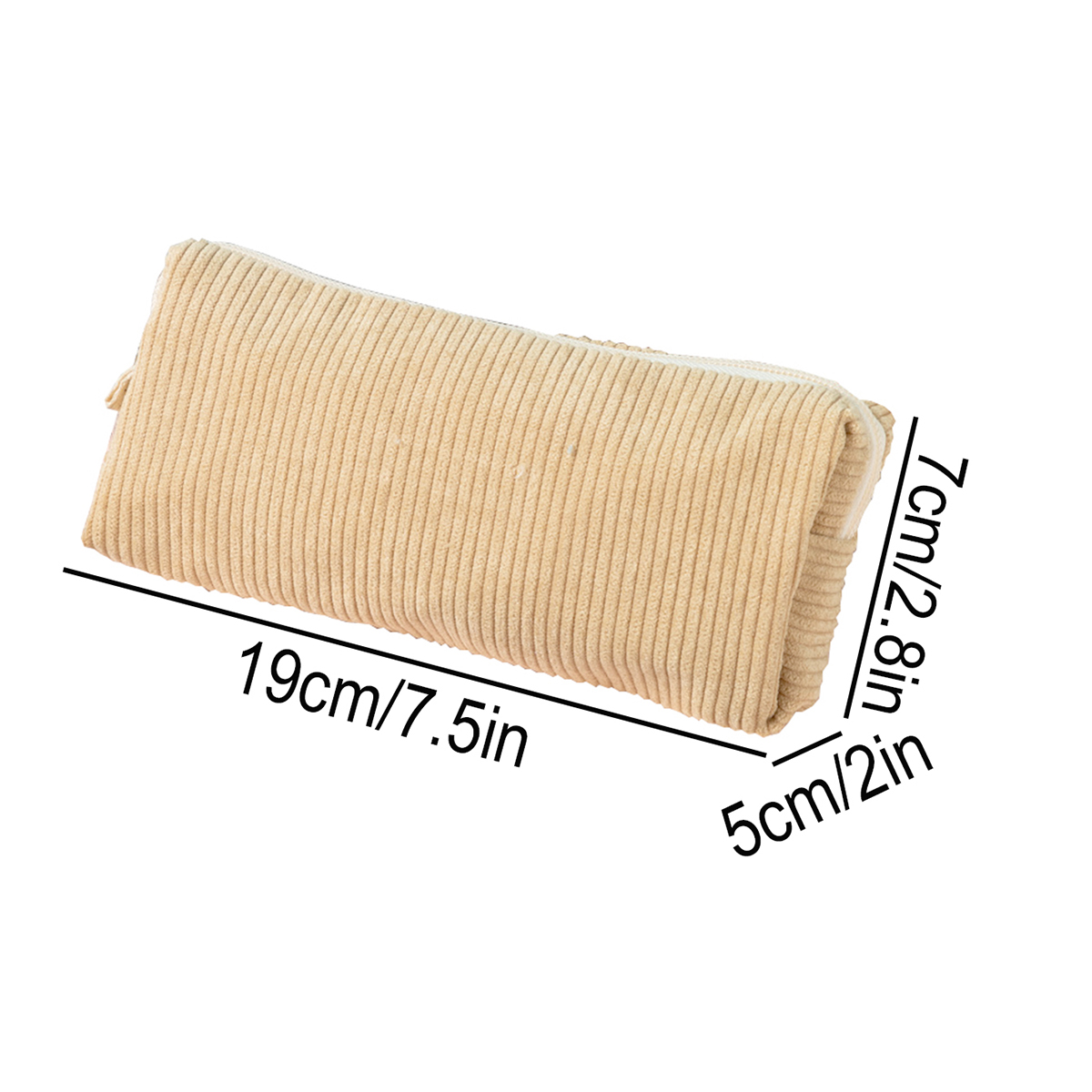 Corduroy Retro Pencil Case, La - Aesthetic Large Pencil Case Pouch 评论和价格