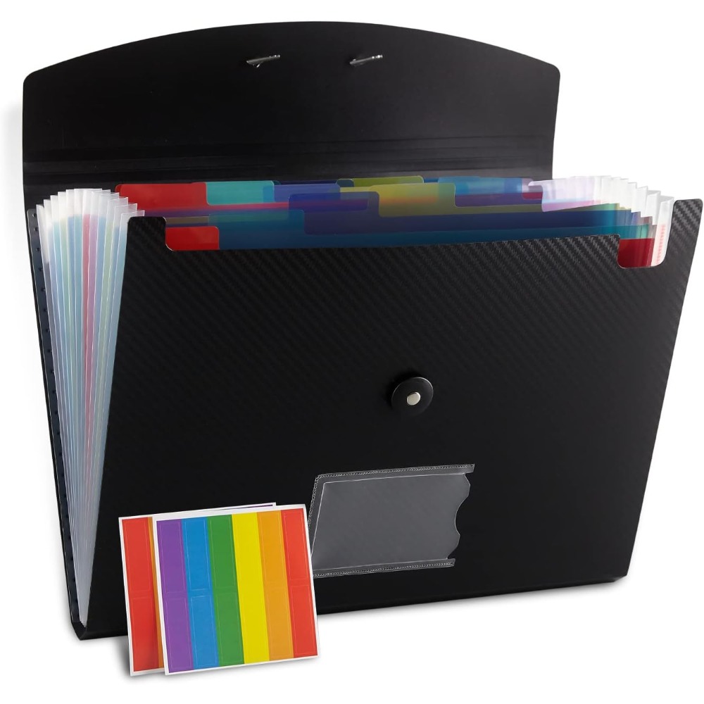 13 Pocket Expanding File Folde - Expandable Accordion File Folder 13 Pockets 评论和价格