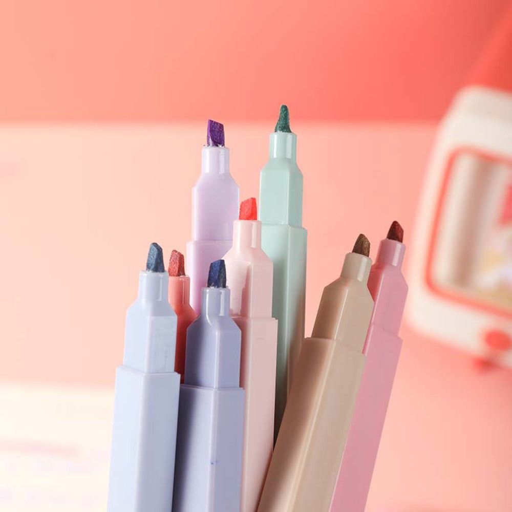 Double Headed Highlighter Pens - Pastel Highlighter Set Double Ended 评论和价格