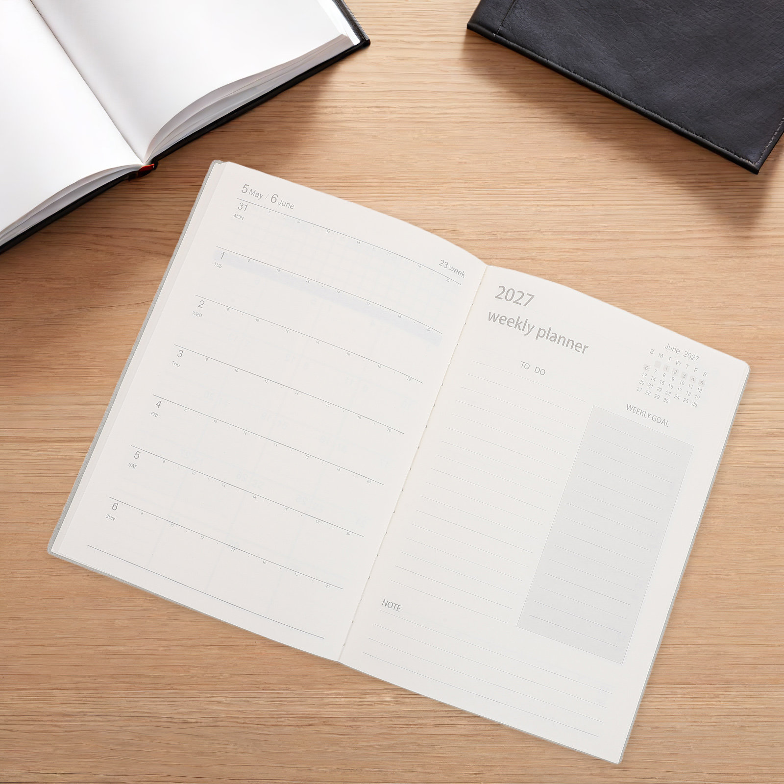2027 Professional Planner Note - Spiral Bound Grid Notebook A5 评论和价格