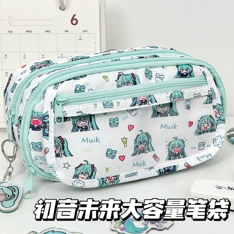 Hatsune Miku Pencil Bag Cute C - Aesthetic Large Pencil Case Pouch 评论和价格